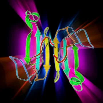 Cobra venom molecule Stock Illustration