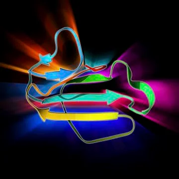 Cobra venom molecule Stock Illustration