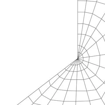 Cobweb and spider weave a web Stock Illustration