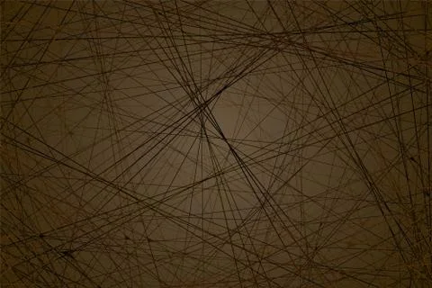 Cobweb on a dark background, dark background Stock Illustration