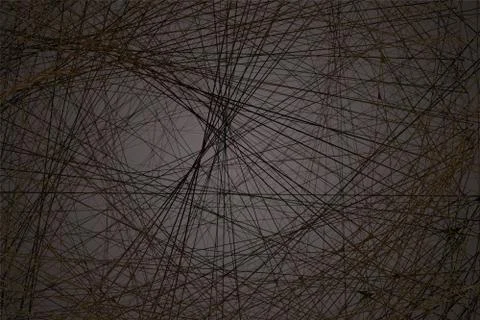 Cobweb on a dark background, dark background Stock Illustration