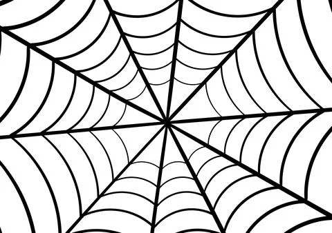 Cobweb hand drawn illustration 2 Stock Illustration