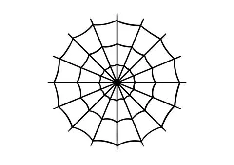 Cobweb hand drawn illustration Stock Illustration