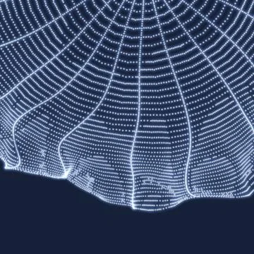 Cobweb. Network background. Connection Structure. Stock Illustration