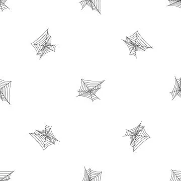 Cobweb pattern seamless vector 스톡 일러스트