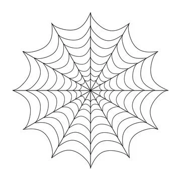 Cobweb, realistic black cobweb isolated on white background. Vector, cartoon イラスト素材