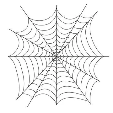 Cobweb, realistic web icon isolated on white background. Vector 스톡 일러스트