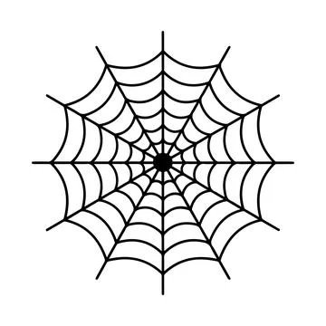 Cobweb vector, Spider web vector, spider net vector on white background イラスト素材