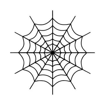 Cobweb vector, Spider web vector, spider net vector on white background イラスト素材