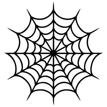 Cobweb vector, Spider web vector, spider net vector on white background Stock-Illustration