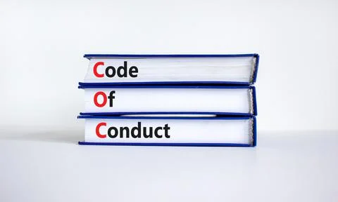 COC, Code of conduct symbol. Concept words 'COC, Code of conduct' on books on Stock-Fotos