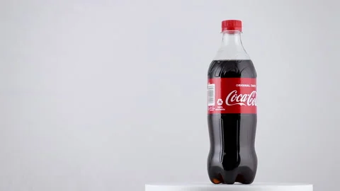 Coca Cola bottle on white background 動画素材 149216400