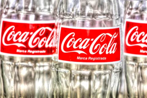Coca Cola Bottles Stock Photos