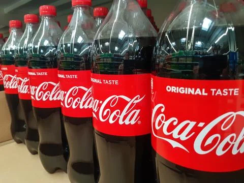 Coca Cola bottles Stock Photos