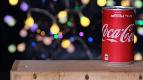 Coca cola can drink. Stock Footage 93568611