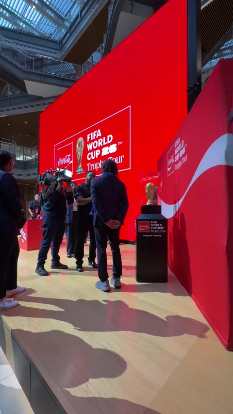 Coca Cola - FIFA World Cup Trophy Tour Stock Footage 334010560