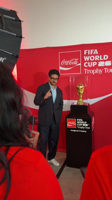 Coca Cola - FIFA World Cup Trophy Tour Stock Footage 334010579