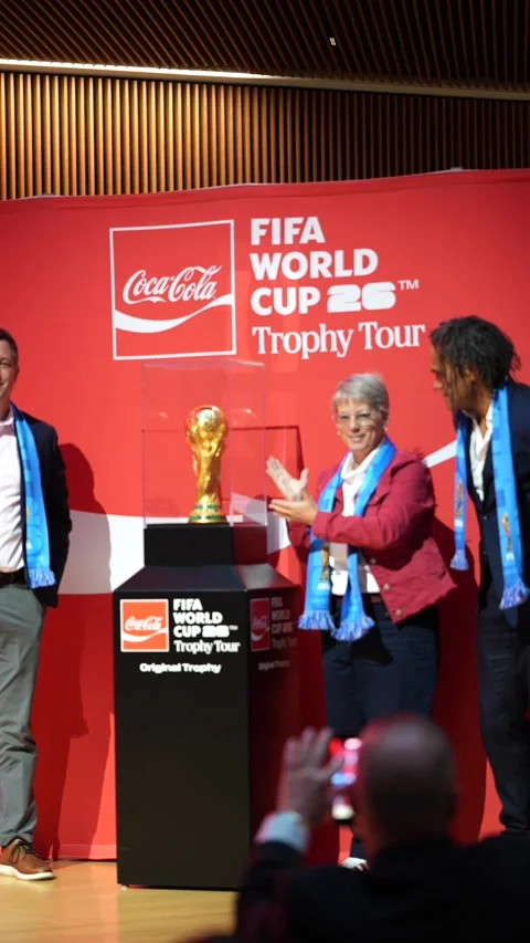 Coca Cola - FIFA World Cup Trophy Tour Stock Footage 334010583
