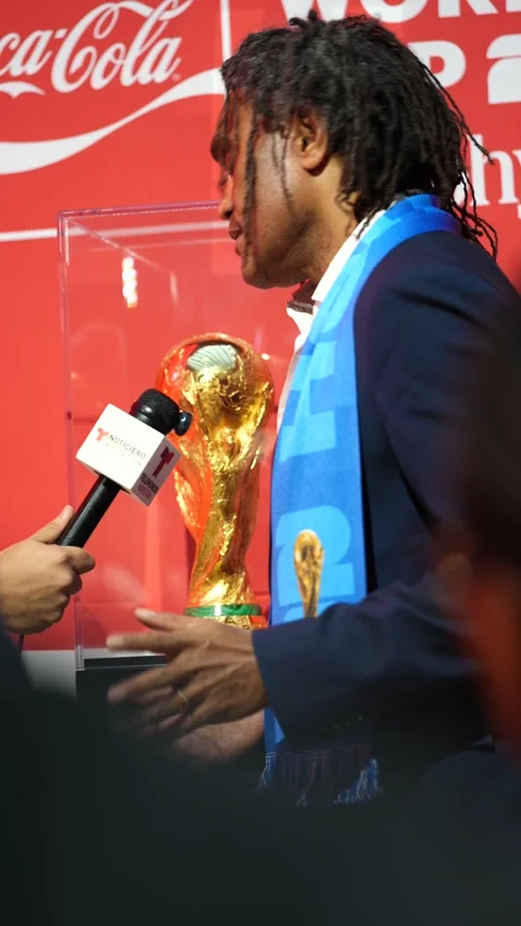 Coca Cola - FIFA World Cup Trophy Tour Stock Footage 334010626