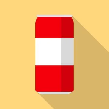 Coca cola icon, flat style Stock Illustration