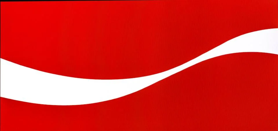 Coca-Cola logo  on computer screen Stock Photos