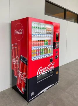 Coca-Cola vending automatic machine Stock Photos