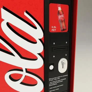 3D Model: Coca Cola Vending Machine #91443877 | Pond5