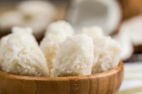 Cocada (coconut sweet) Stock Photos