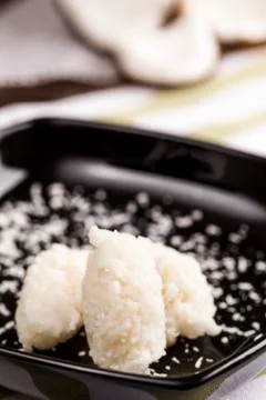 Cocada (coconut sweet) Stock Photos