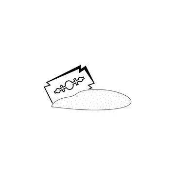 Cocaine icon. Bad habit Elements for mobile concept and web apps. con for Stockillustratie