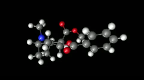A cocaine molecule 動画素材 12377545