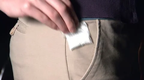 Cocaine In Pocket 1 Stock Footage 22332240