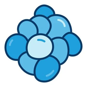 Cocci Bacteria vector concept blue icon or sign Stock Illustration