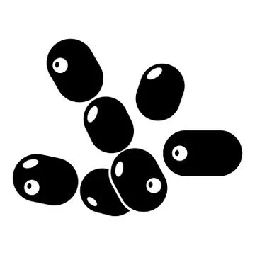 Coccus bacilli icon , simple style Illustrazione stock