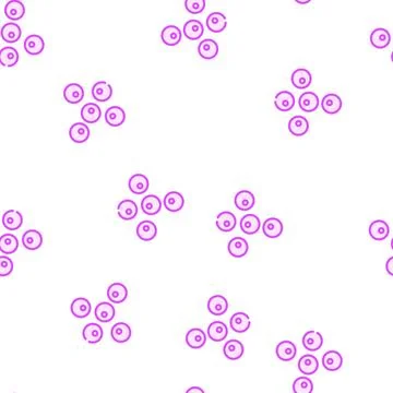 Coccus bacteria color icon vector isolated illustration Illustrazione stock