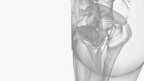 The coccyx is a triangular arrangement of bone that makes up the very botto.. Ilustração Stock