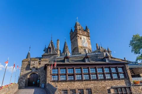 Cochem castle in Germany Stock Photos