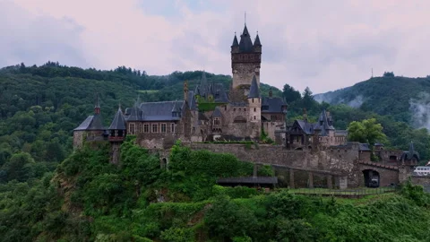 Cochem Castle On The Moselle River Vídeos de archivo 281124488