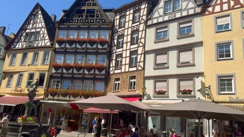 Cochem town centre, Germany Stock Footage 280792664