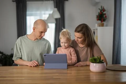 Cochlear implant system. Installation cochlear implant on child girl ear for Stock Photos