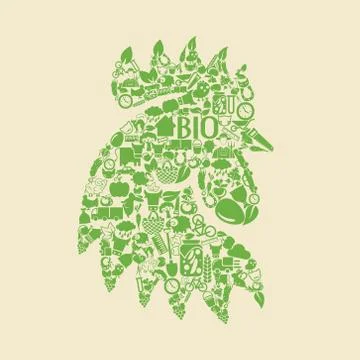 Cock icon Illustration