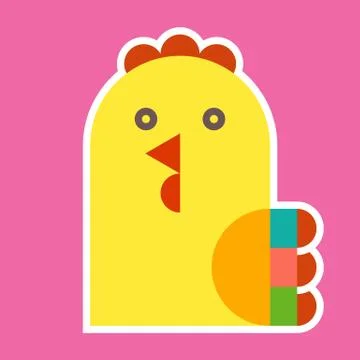 Cock illustration Stock Illustration