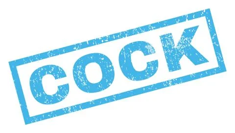 Cock Rubber Stamp Illustrazione stock