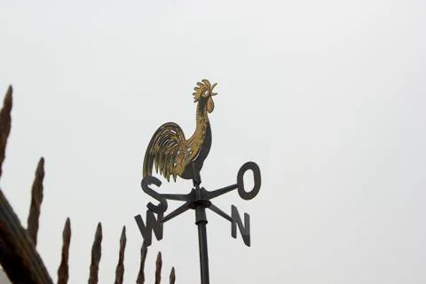 Cock-shaped windmill Stock Photos