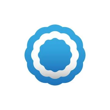 Cockade, rosette, vector illustration. Stock Illustration