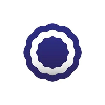 Cockade, rosette, vector illustration. Stock Illustration