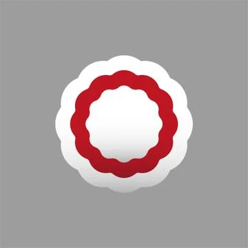 Cockade, rosette, vector illustration. Stock Illustration