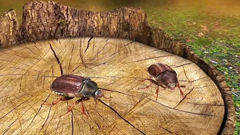 Cockchafer (Maybug) Stock Footage 283595272