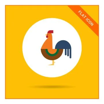 Cockerel icon Stock Illustration
