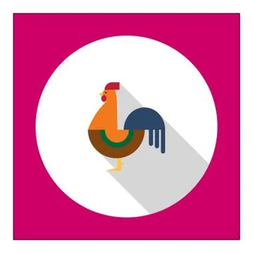 Cockerel icon Stock Illustration